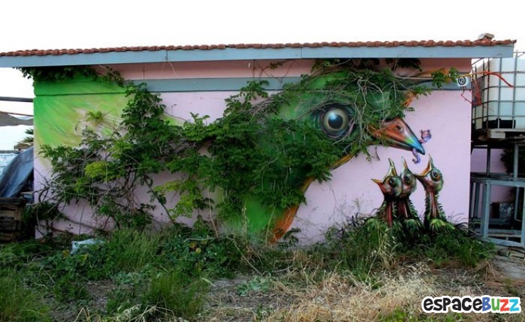 Illustration de l'article : Les 11 meilleures œuvres de street art combinées avec la nature