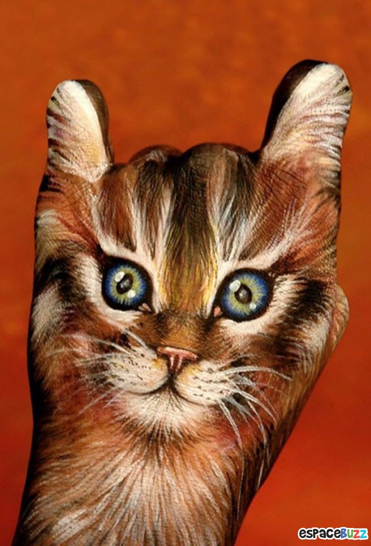 Illustration de l'article : 12 oeuvres de hand art en forme d'animaux