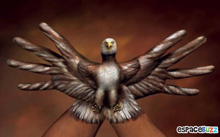 Illustration de l'article : 12 oeuvres de hand art en forme d'animaux