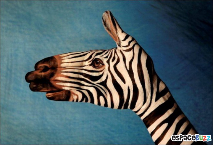 Illustration de l'article : 12 oeuvres de hand art en forme d'animaux