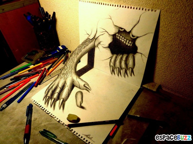 26 dessins au crayon en 3D couper le souffle