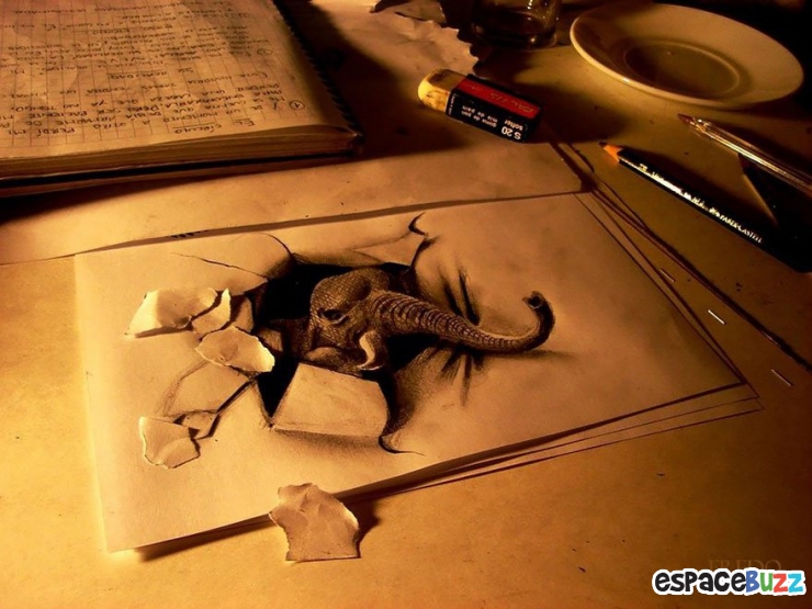Illustration de l'article : 26 dessins au crayon en 3D à couper le souffle