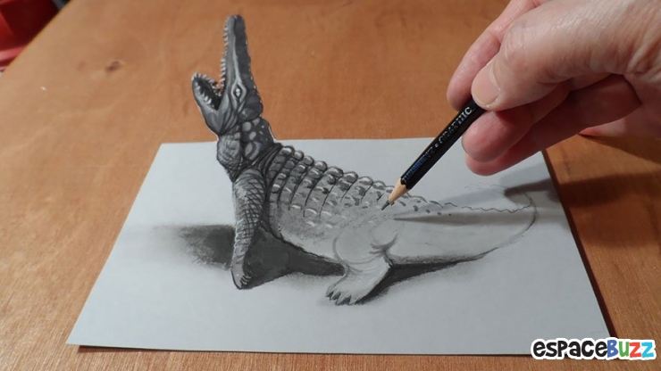 Illustration de l'article : 26 dessins au crayon en 3D à couper le souffle