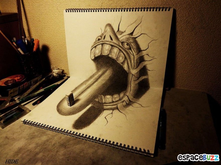 Illustration de l'article : 26 dessins au crayon en 3D à couper le souffle