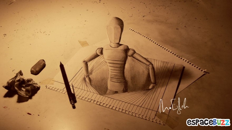 Illustration de l'article : 26 dessins au crayon en 3D à couper le souffle