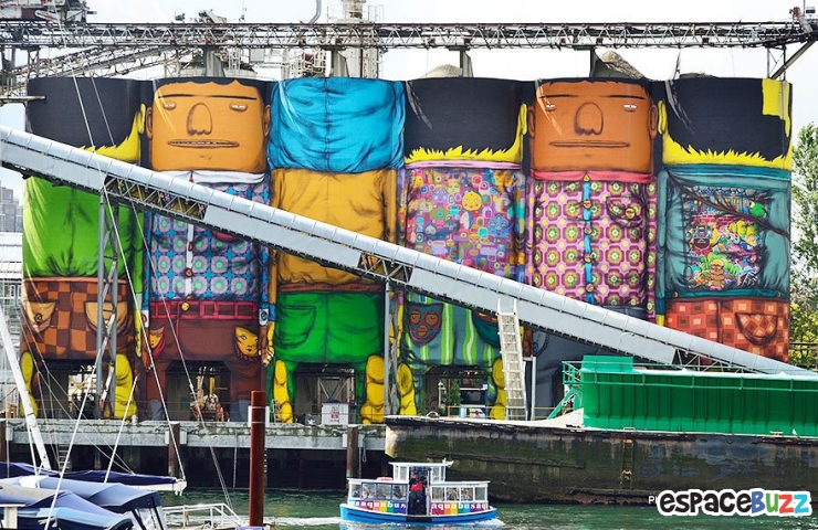 Illustration de l'article : Quand des silos disgrâcieux se transforment en oeuvres d'art géantes