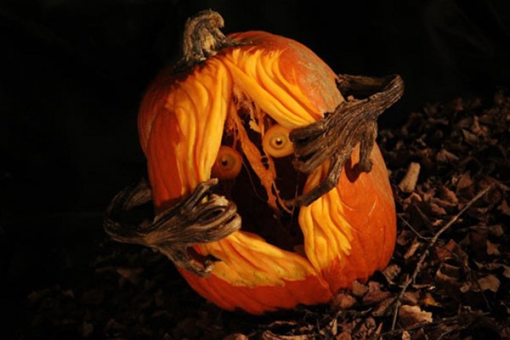 Illustration de l'article : Spécial Halloween : 28 citrouilles transformées en véritables sculptures