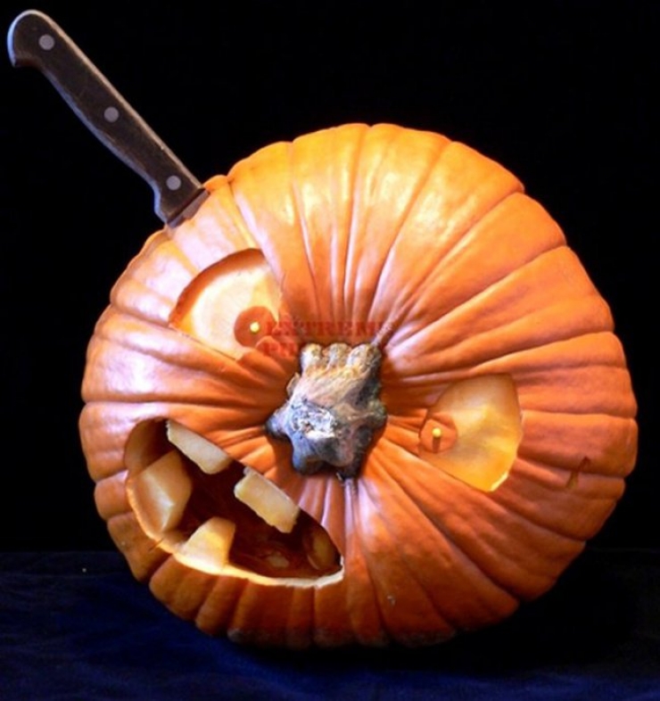 Illustration de l'article : Spécial Halloween : 28 citrouilles transformées en véritables sculptures