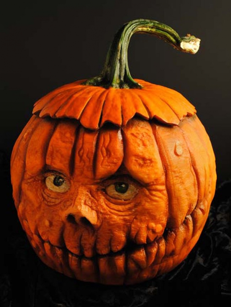 Illustration de l'article : Spécial Halloween : 28 citrouilles transformées en véritables sculptures