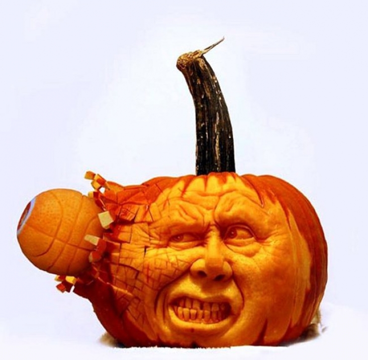 Illustration de l'article : Spécial Halloween : 28 citrouilles transformées en véritables sculptures
