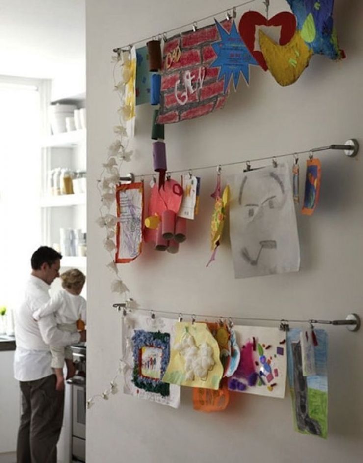 Illustration de l'article : 15 idées pour transformer les dessins de vos enfants en objets déco