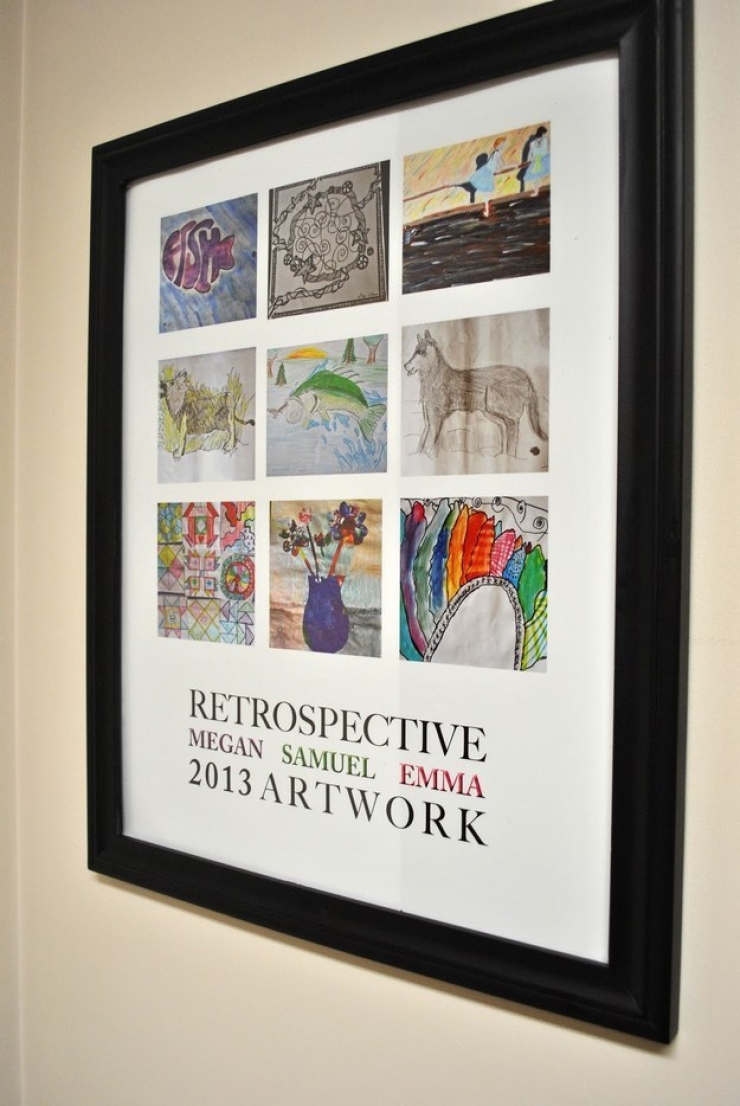 Illustration de l'article : 15 idées pour transformer les dessins de vos enfants en objets déco