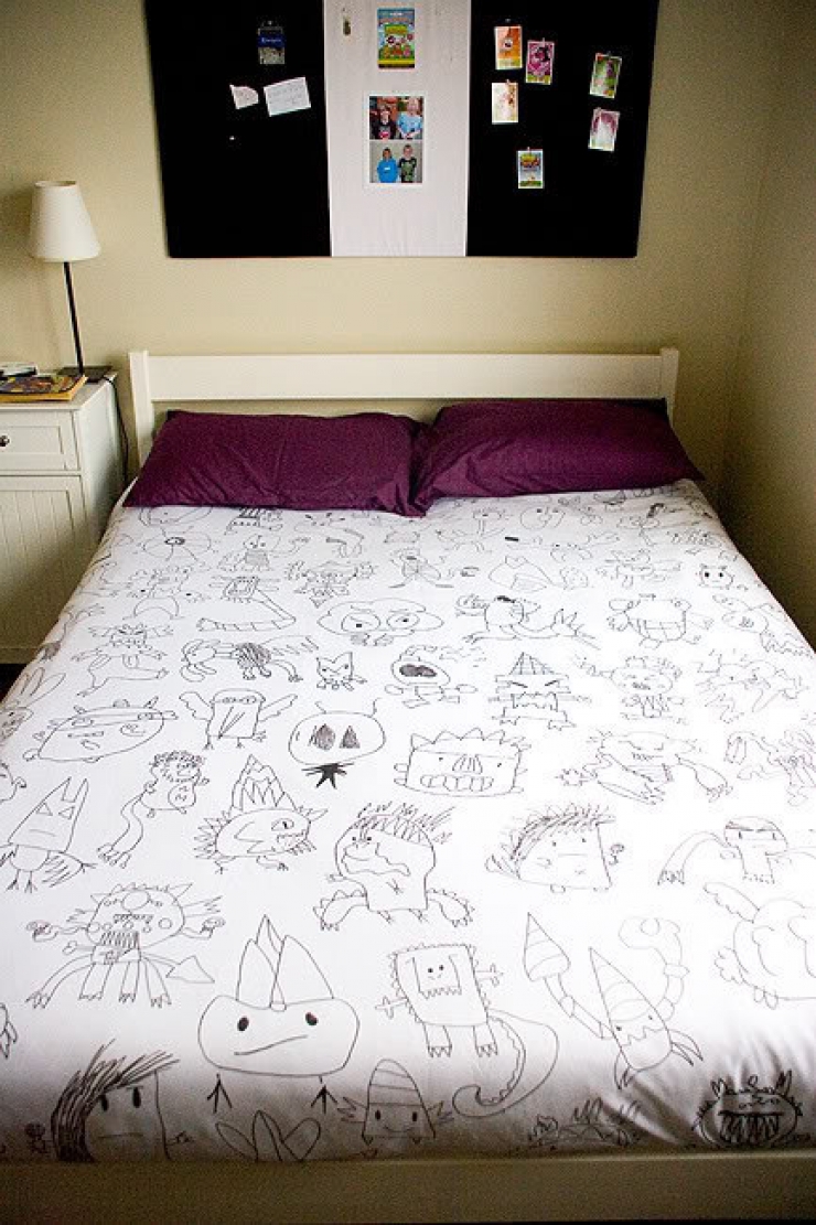 Illustration de l'article : 15 idées pour transformer les dessins de vos enfants en objets déco