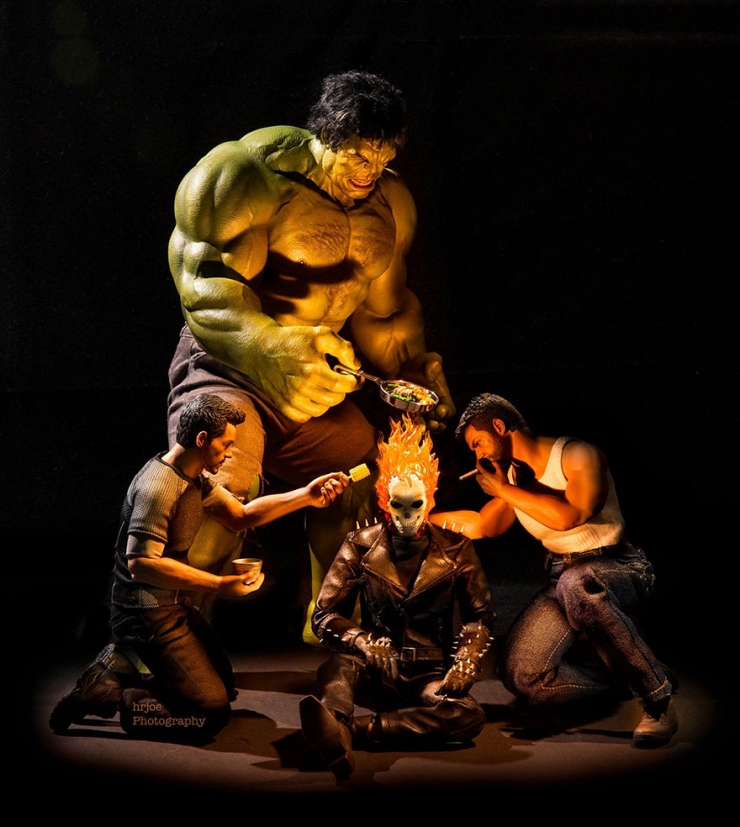 Illustration de l'article : Les super-héros au quotidien : regardez ces 20 amusantes photos signées Edy Hardjo