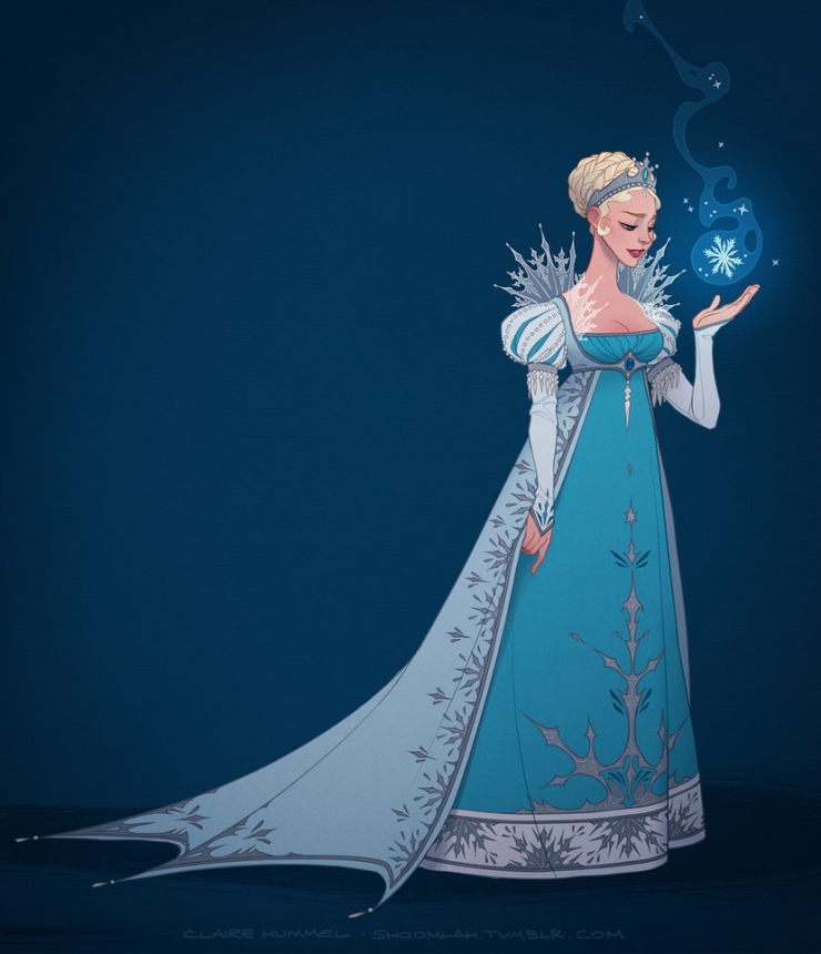 Illustration de l'article : A quoi ressembleraient les tenues des princesses Disney si on respectait leur époque ?