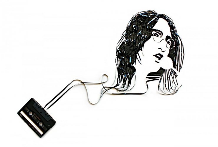 Illustration de l'article : 26 portraits réalisés avec des objets du quotidien