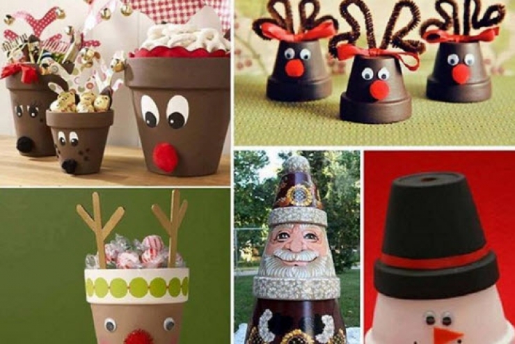 Illustration de l'article : Voici différentes astuces pour changer vos petits pots en terre cuite en objets de décoration… Impressionnant !