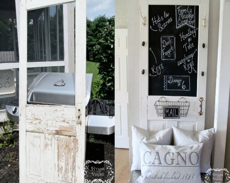 Illustration de l'article : En récupérant une porte moustiquaire en bois, elle crée de magnifiques objets de décorations…13 brillantes idées !