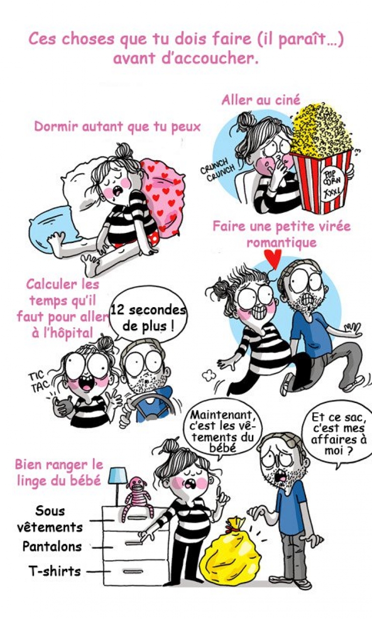 Illustration de l'article : Entre les légendes et la réalité, difficile de décrire la maternité en 2016 ! Heureusement, ces 15 illustrations le font assez bien !