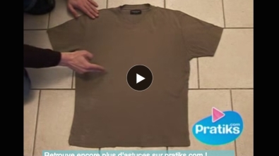 Illustration : "Astuce pour plier un t-shirt facile !"