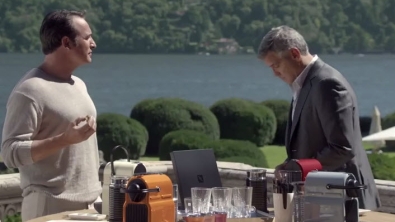 Illustration : Jean Dujardin et George Clooney se partagent la vedette dans la nouvelle pub Nespresso