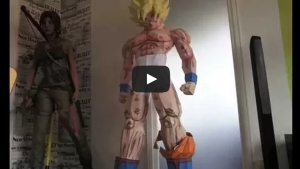 Illustration : "Cet impressionnant papercraft de Sangoku va faire un carton !"