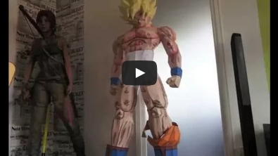 Illustration : Cet impressionnant papercraft de Sangoku va faire un carton !