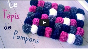 Illustration : "Astuce: Comment réaliser un magnifique tapis de pompons étape par étape?!"