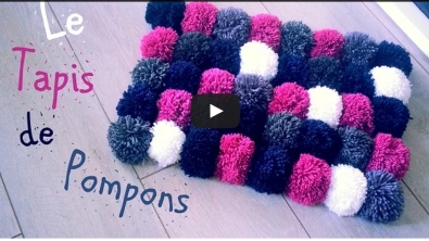 Illustration : Astuce: Comment réaliser un magnifique tapis de pompons étape par étape?!