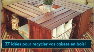 Illustration : 37 idées pour recycler une vieille caisse en bois avec originalité !