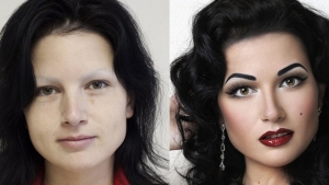 Illustration : "On pourrait penser à un cliché photoshopé, pourtant ce n'est que du maquillage, aucune retouche..."