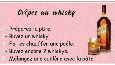 Illustration : Astuce: Voici la recette des crêpes au Whisky !