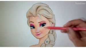 Illustration : "Voici comment dessiner Elsa, La Reine des Neiges... Juste pour les fans !"