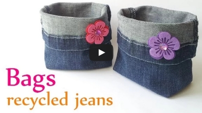 Illustration : Voici comment transformer vos vieux Jeans en de jolies petites poches...