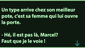 Illustration : "Un type arrive chez son meilleur pote, c'est sa femme qui lui ouvre la porte..."