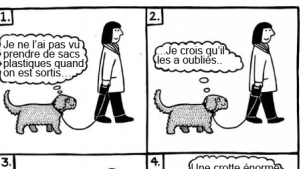 Illustration : "Voici ce que vous pourriez capter si vous arriviez à lire dans les pensées des chiens ! "