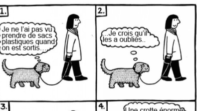 Illustration : Voici ce que vous pourriez capter si vous arriviez à lire dans les pensées des chiens ! 