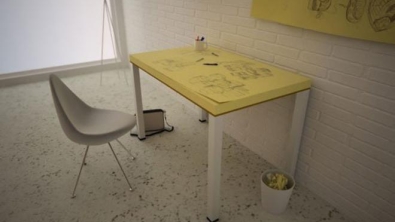 Illustration : Vous aimez les post-its ? Alors ce bureau tout à fait original est fait pour vous