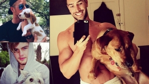 Illustration : "Hot Dudes With Dogs, le compte instagram des beaux mecs qui posent avec leurs chiens !"