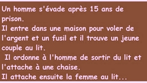 Illustration : "Un homme s'évade de prison après 15 ans d'enfermement ! Il entre dans une maison..."