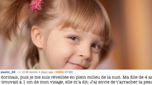 Illustration : "Top 12 des trucs les plus flippants que des enfants ont pu sortir à leurs parents... Le 5 fait vraiment peur !"