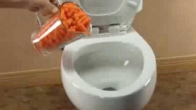 Illustration : Il jette des carottes dans ses toilettes pour une raison assez étonnante... 