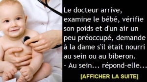 Illustration : "Une dame et un bébé attendent patiemment le docteur pour le premier examen du bébé…"