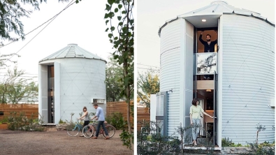 Illustration : Architecte, il transforme un silo à grains en une habitation qui vaut vraiment le détour... J'adore l'intérieur ! 