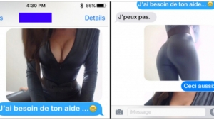 Illustration : "Elle sms son mec pour qu'il vienne l'aider à retirer son costume... Mais la réponse de ce dernier la laisse sans voix ! "