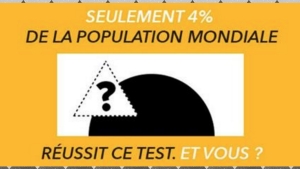 Illustration : "Seules 4 personnes sur 100 arrivent à réussir ce test... En faites-vous partie ?"