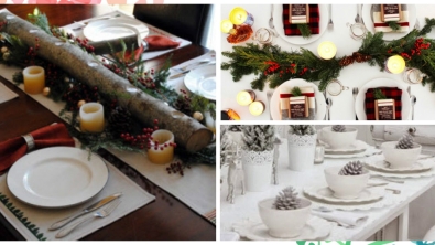 Illustration : Voici 20 idées de décorations de tables de Noël… La 3 est magnifique !