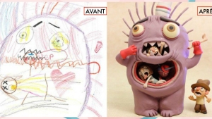 Illustration : "Quand des artistes décident de faire vivre les dessins de monstres des enfants..."