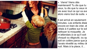 Illustration : "Une mère fait venir son nouveau mec chez elle à 2h du matin… Voici ce que dernier a fait en voyant les enfants: "