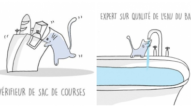 Illustration : Ces 17 illustrations amusantes décrivent parfaitement les métiers qu’un chat pourrait avoir !